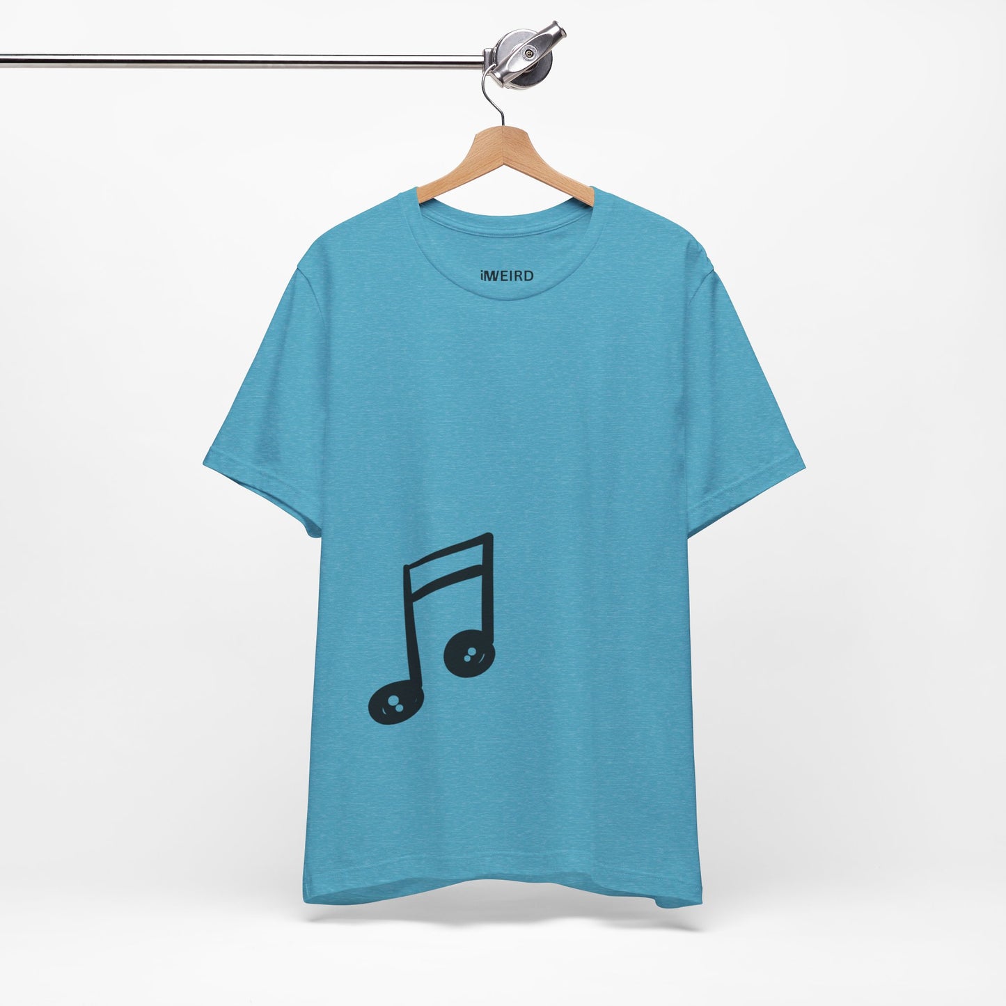 iMWEIRD Offset Musical T - Heather Aqua