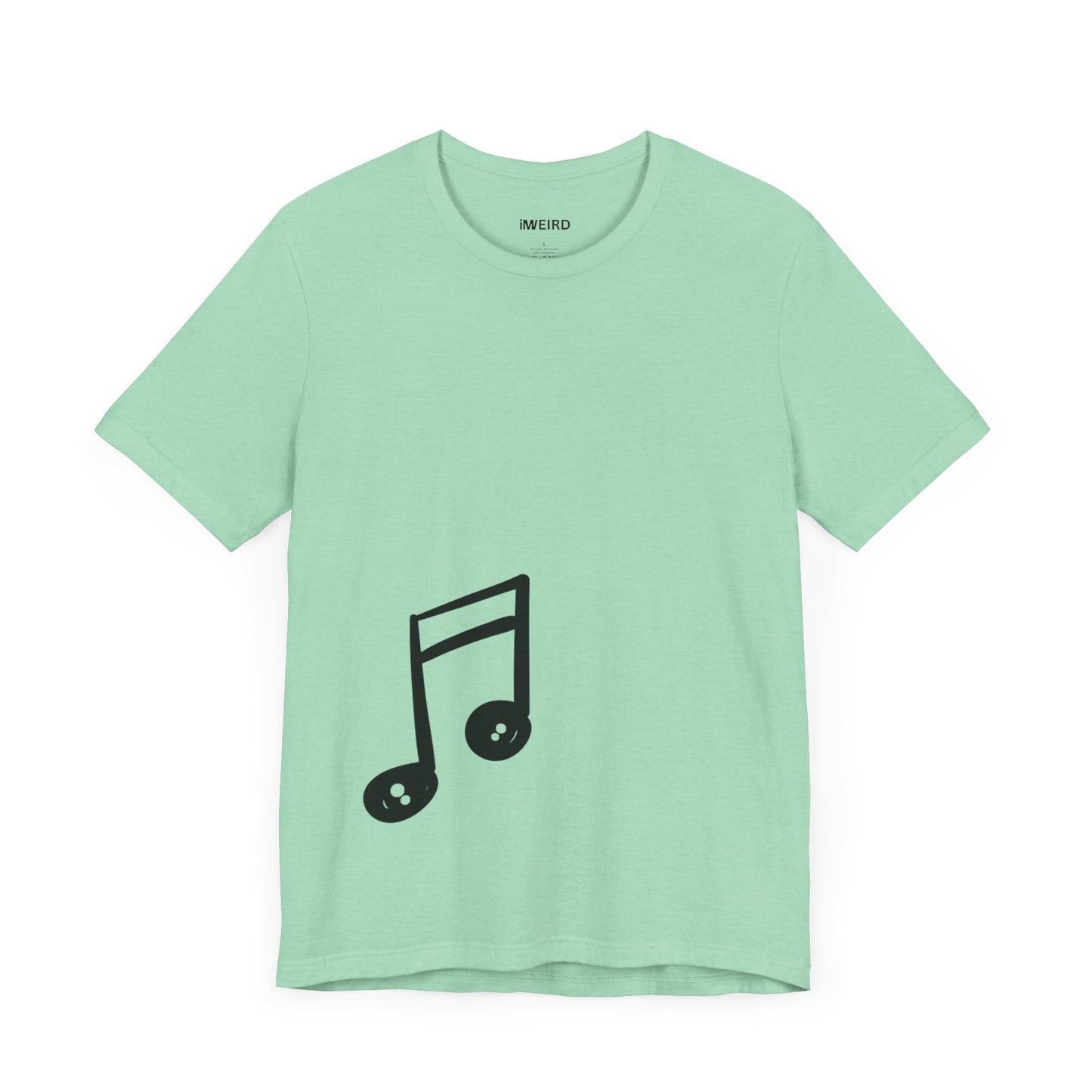 iMWEIRD Offset Musical T - Heather Mint