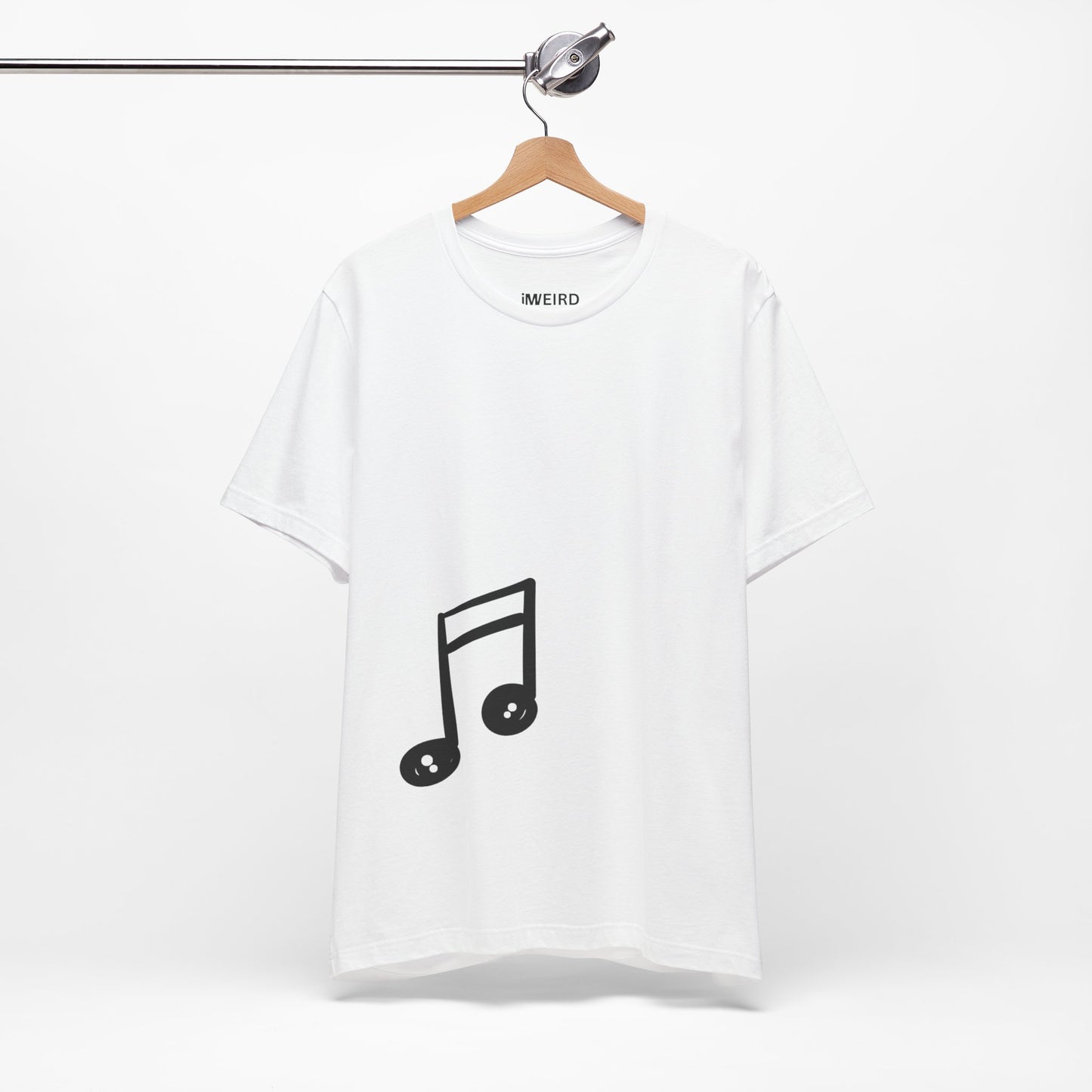 iMWEIRD Offset Musical T - Ice White