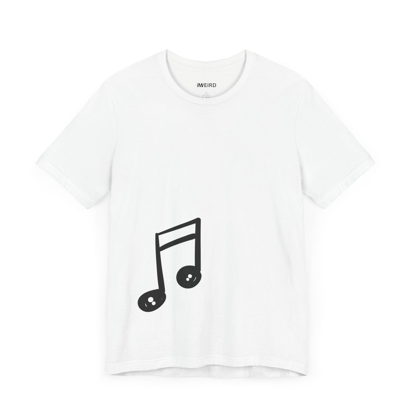 iMWEIRD Offset Musical T - Ice White