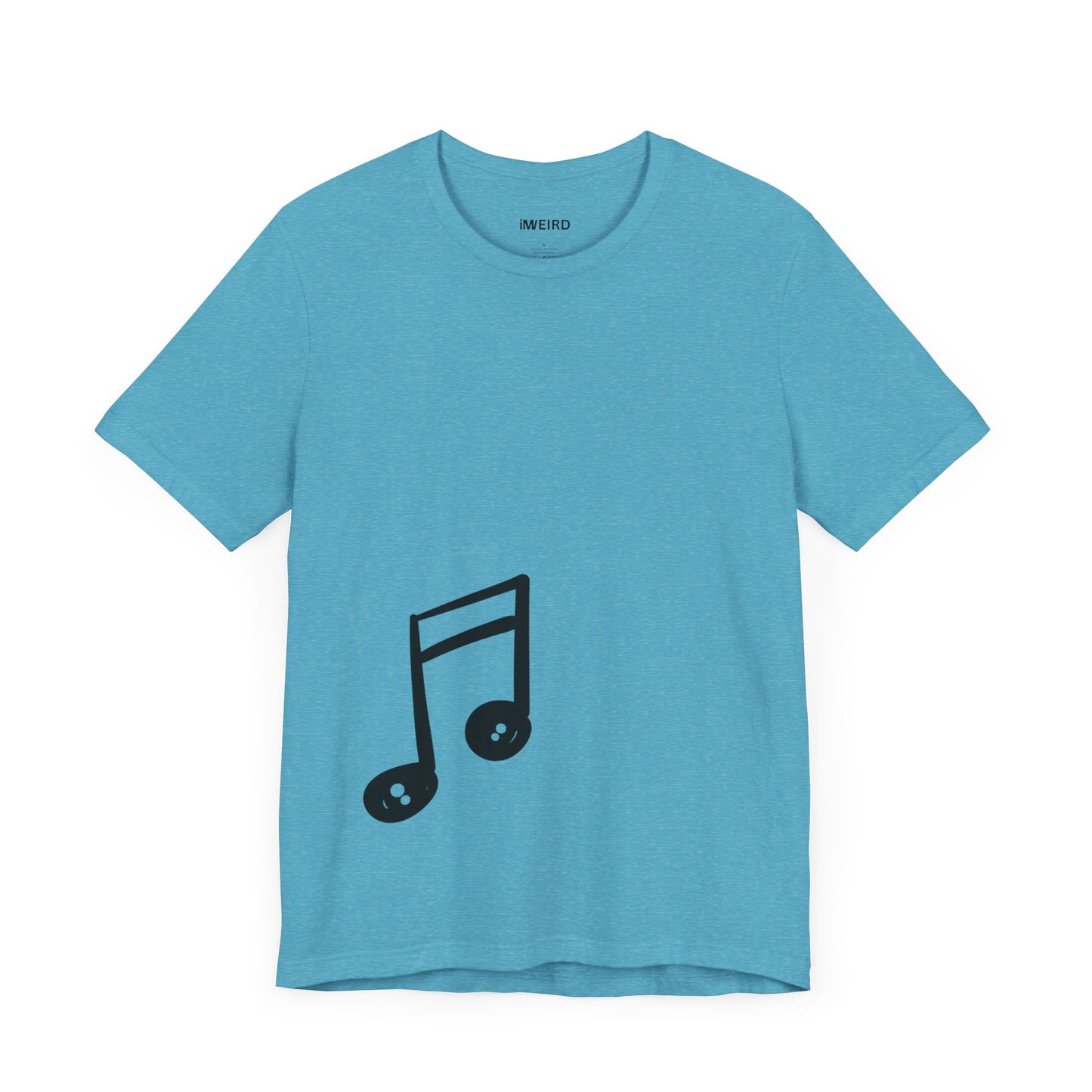 iMWEIRD Offset Musical T - Heather Aqua