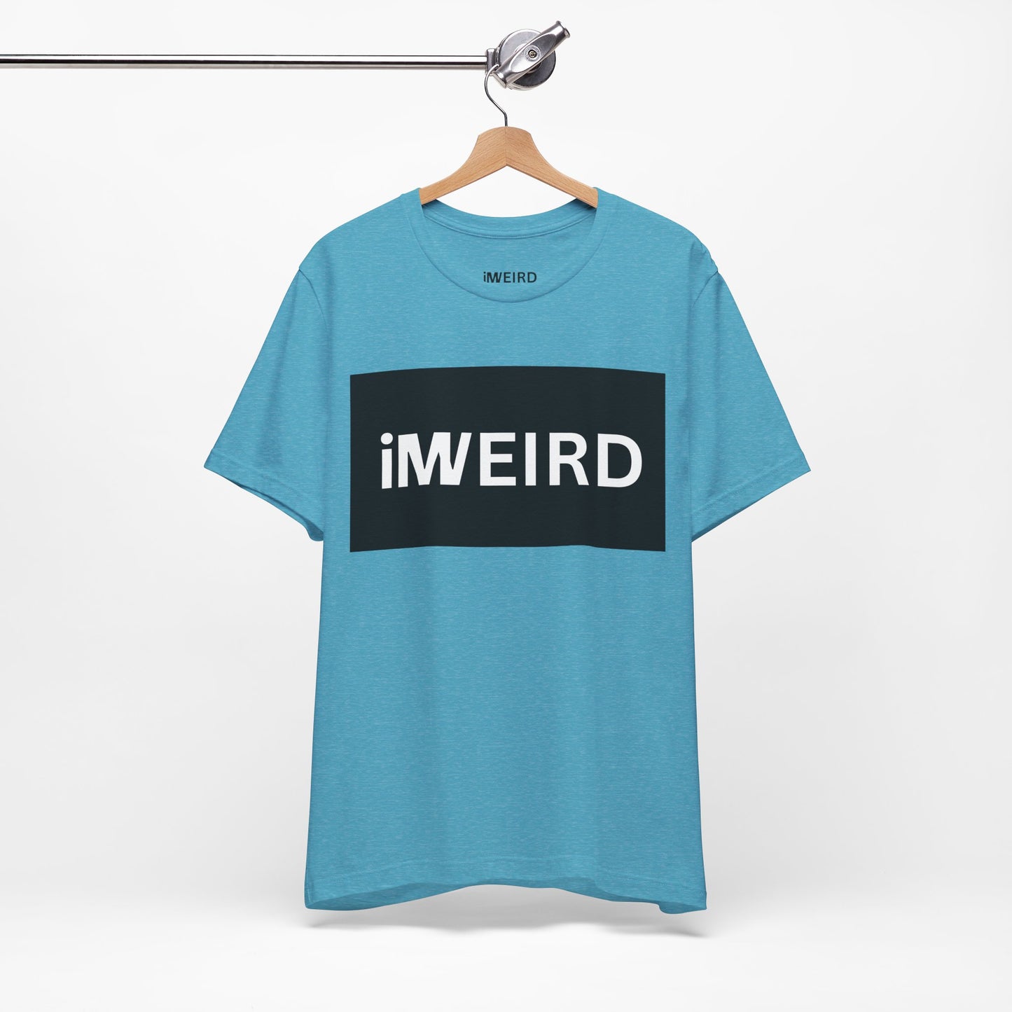 iMWEIRD Contrast T - Heather Aqua