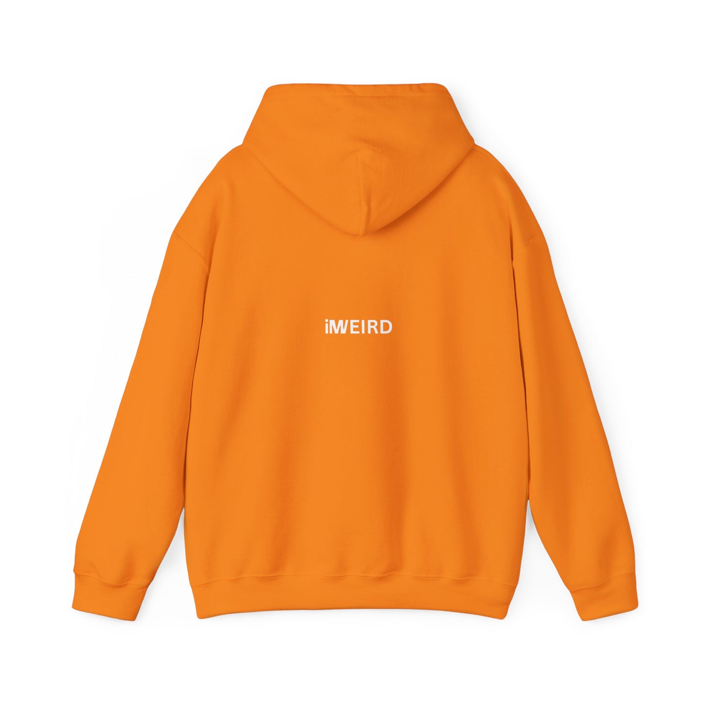 iMWEIRD 4 EYED Musical Note Hoodie - Highlight Orange