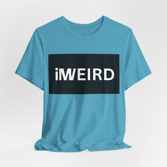 iMWEIRD Contrast T - Heather Aqua