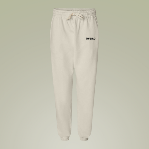 iMWEIRD 100% Cotton Lightweight Joggers - Vanilla Ice Cream