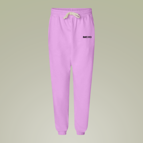 iMWEIRD 100% Cotton Lightweight Joggers - Neon Violet