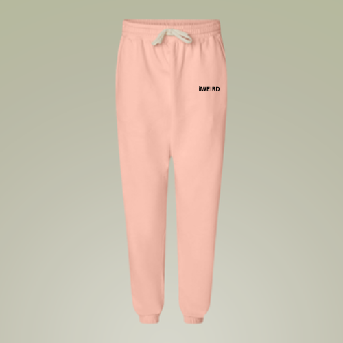 iMWEIRD 100% Cotton Lightweight Joggers - Juicy Peach