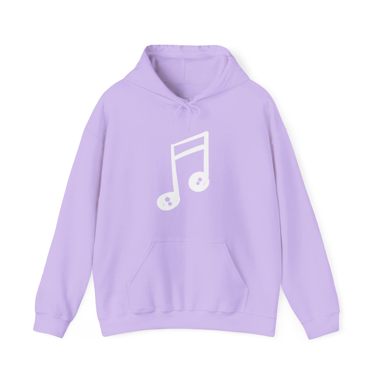 iMWEIRD 4 EYED Musical Note Hoodie - Flowered Orchid