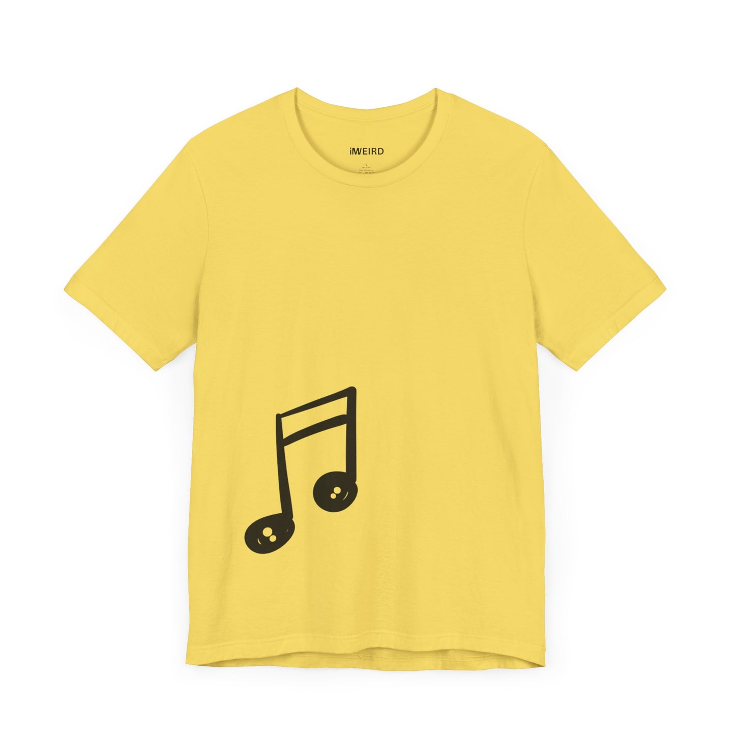 iMWEIRD Offset Musical T - Maize Yellow