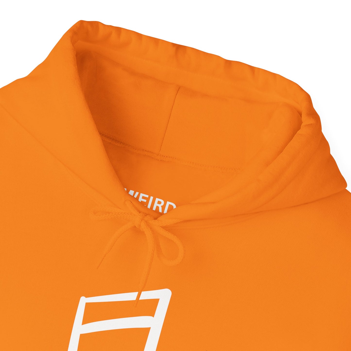 iMWEIRD 4 EYED Musical Note Hoodie - Highlight Orange