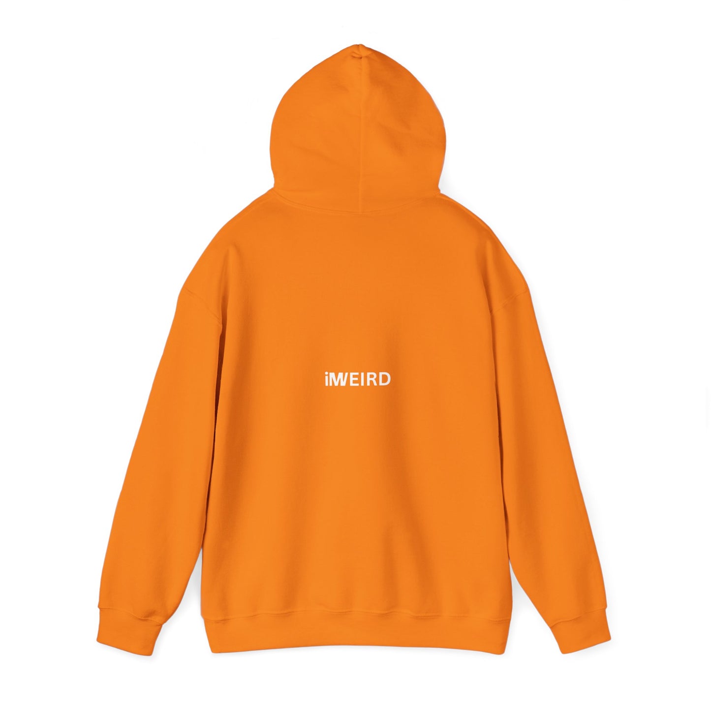 iMWEIRD 4 EYED Musical Note Hoodie - Highlight Orange